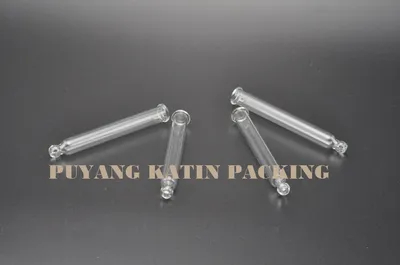 Pipetas de vidrio de bola redonda para empacar cosmético