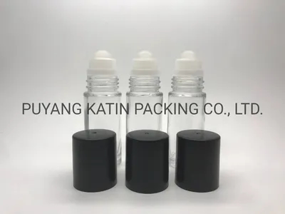 Rollo personalizado en botellas de vidrio tubular transparente de 20 ml